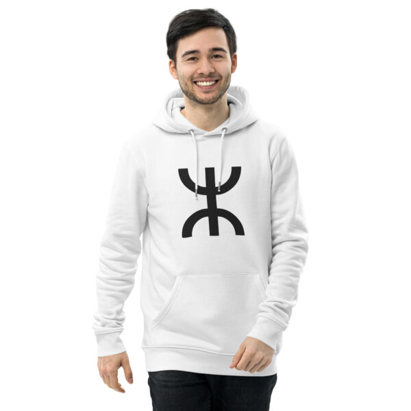 Yaz ⵣ Eco Hoodie - White – Image 3