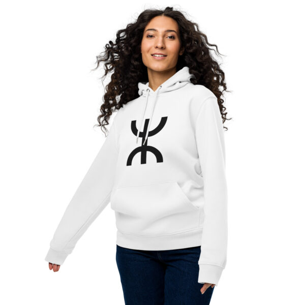 Yaz ⵣ Eco Hoodie - White – Image 4