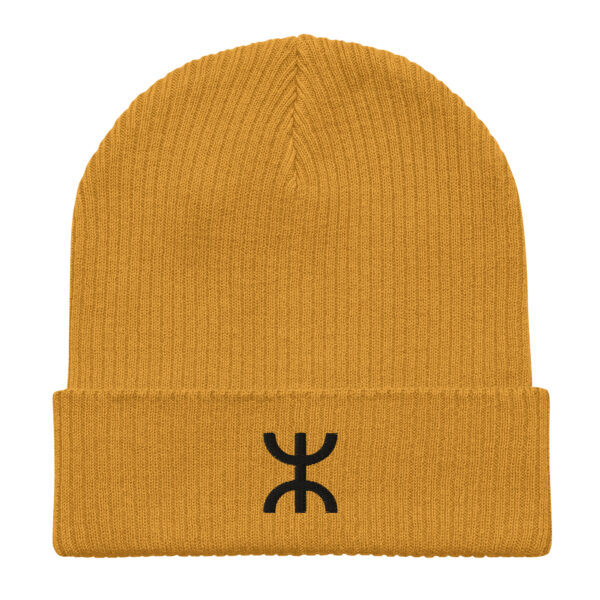 Yaz ⵣ Organic Beanie - Mustard - Image 3