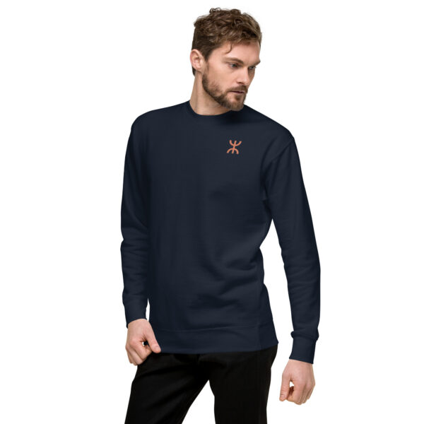 Yaz ⵣ Premium Sweatshirt – Navy - Image 2